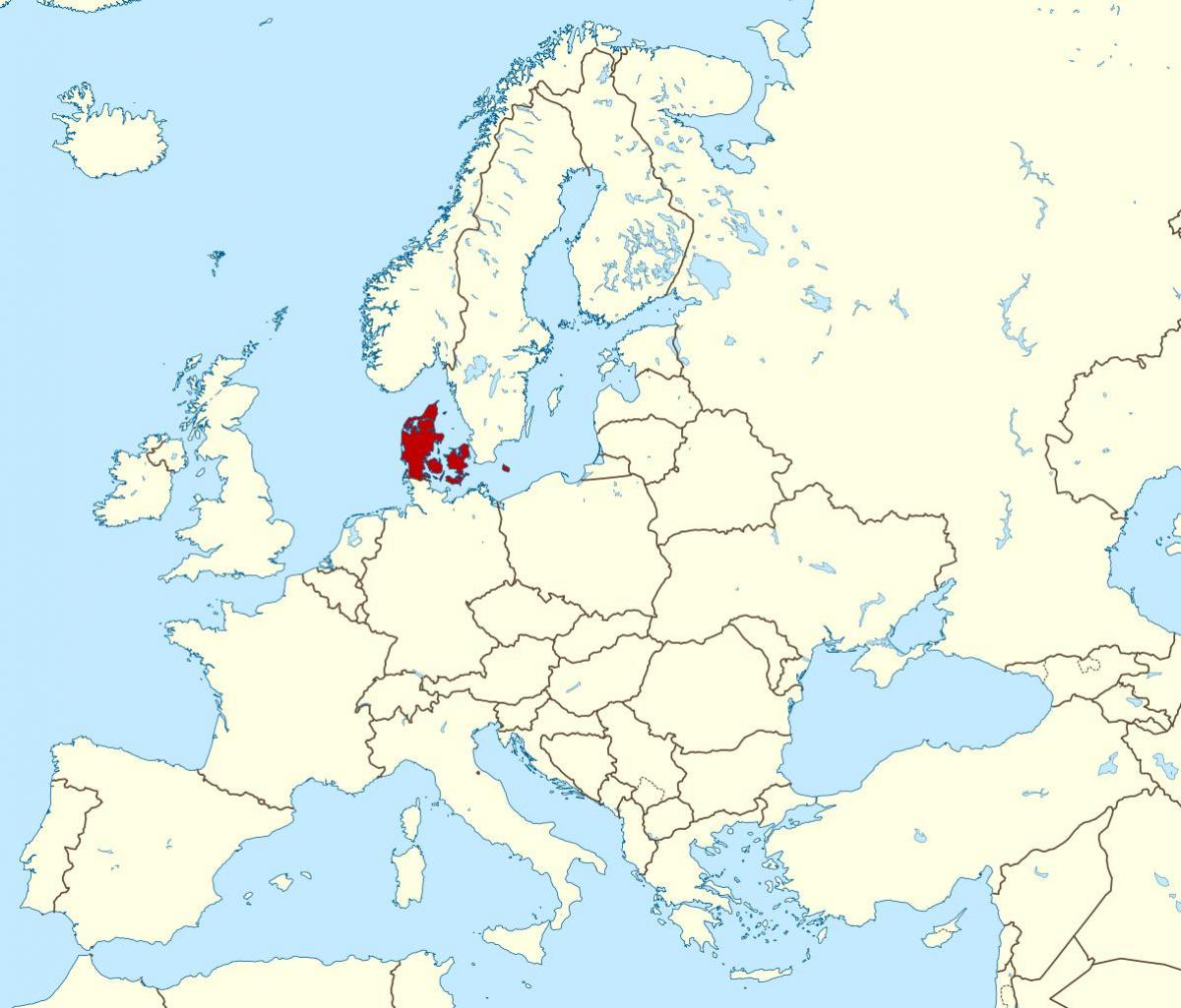 نقشه جهان نشان دانمارک