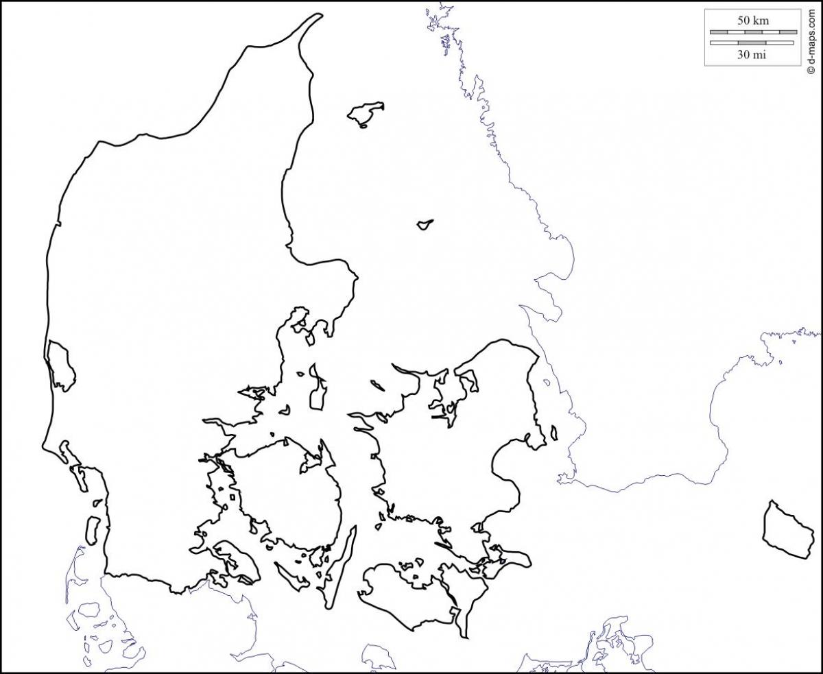 نقشه از دانمارک طرح