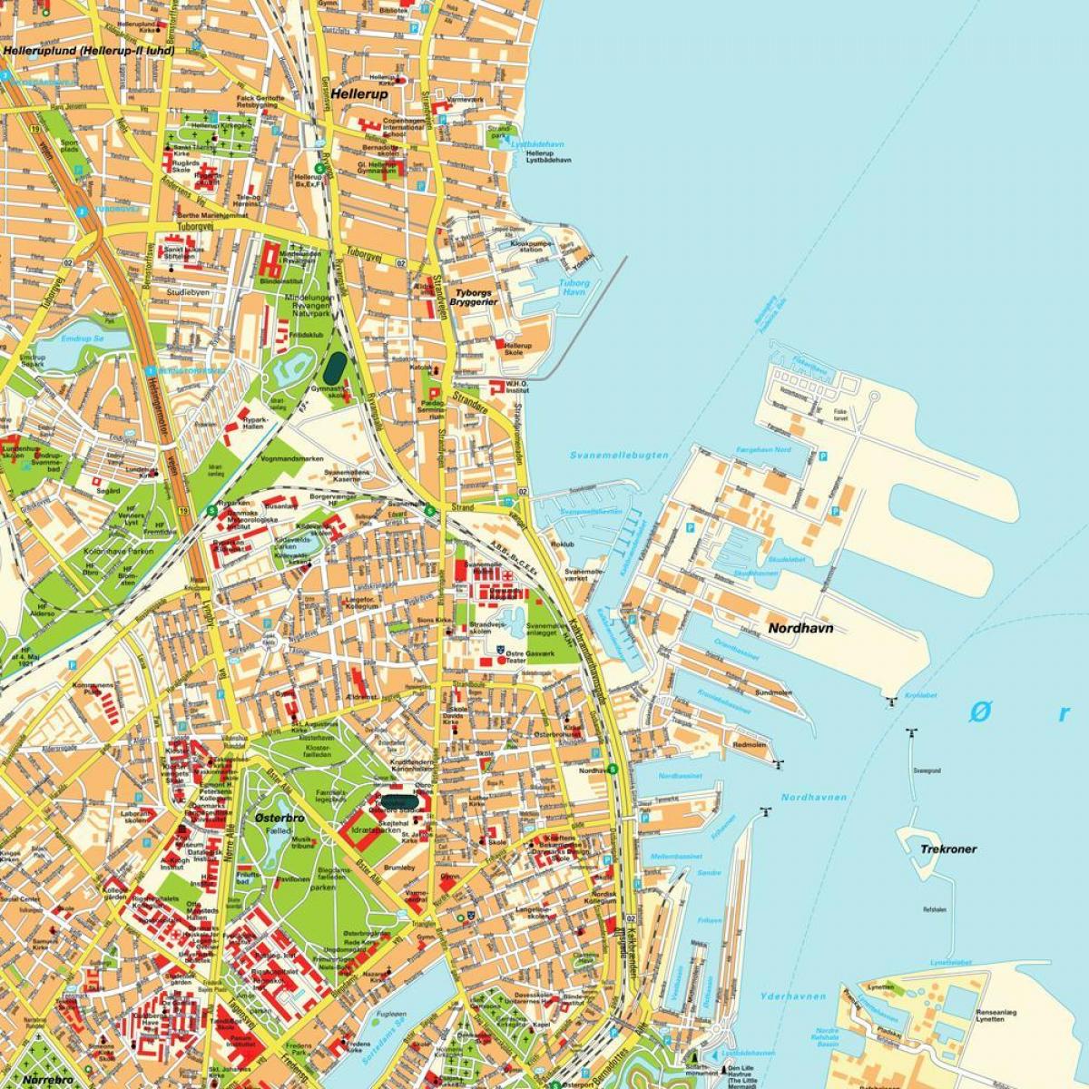 نقشه از کپنهاگ دانمارک
