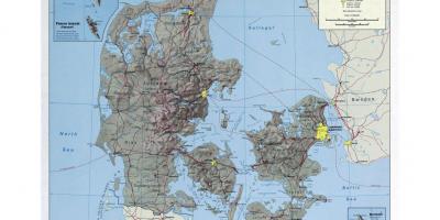 نقشه از فرودگاه در دانمارک 